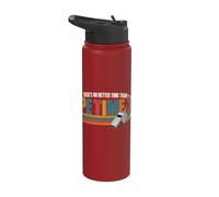 There's No Better Time Than P.E Time Physical Education Stainless Steel Insulated Water Bottle