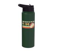 There's No Better Time Than P.E Time Physical Education Stainless Steel Insulated Water Bottle