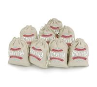 There's No Crying In Baseball Reusable Drawstring Bags 8 Pcs Jewellery Favour Pouch Christmas Halloween Candy