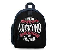 There's No Crying In Baseball Small Backpack Cute Mini Shoulder Bag 12.6 × 9.4 × 5.9 Inches Daypack
