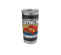 There's No Crying in Cornhole Bags Corn Hole Board Cornhole Stainless Steel Insulated Tumbler