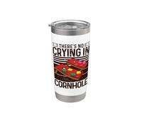 There's No Crying in Cornhole Bags Corn Hole Board Cornhole Stainless Steel Insulated Tumbler