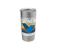 There's No Crying in Cornhole Bags Corn Hole Board Cornhole Stainless Steel Insulated Tumbler