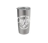 There's no Crying in Euchre Stainless Steel Insulated Tumbler