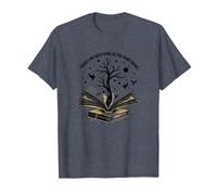 Theres No Such Thing As Too Many Books Reading Art T-Shirt, Men, Heather Blue, L