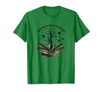 Theres No Such Thing As Too Many Books Reading Art T-Shirt, Men, Kelly Green, XL