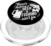 There's Nothing A Beer And Fishing Can't Fix PopSockets PopGrip for MagSafe