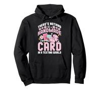 Theres Nothing Like a Handmade Card Design - Pastel Pullover Hoodie