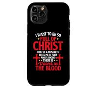 There's Power In Blood Funny Religious Christian Faith Jesus Case for iPhone 11 Pro