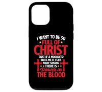 There's Power In Blood Funny Religious Christian Faith Jesus Case for iPhone 12/12 Pro