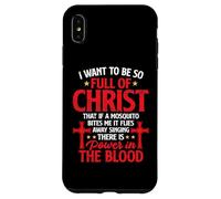 There's Power In Blood Funny Religious Christian Faith Jesus Case for iPhone XS Max
