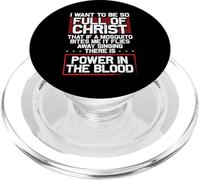 There's Power in Blood - Funny Religious Christian PopSockets PopGrip for MagSafe