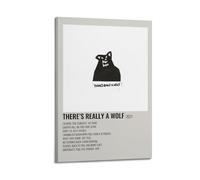There's Really A Wolf, Russo Poster Wall Art Aesthetic Cover Poster Design Painting for Living Room Bed Room 12x18inch(30x45cm) Frame-style