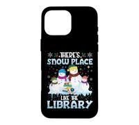 There's Snow Place Like The Library Librarian Christmas Case for iPhone 16 Pro Max