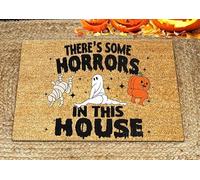 There's Some Horrors in This House Doormat Pumpkin Funny Welcome Mat Doormat Indoor Entrance Bathmat Doormat Home Decor Housewarming Decor 24X16 Inch