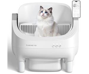 Thereye 10L Automatic Self-Cleaning Litter Box, APP-Controlled, 7 Safety Sensors, Easy-Clean Cat Litter Robot, Extra Large Capacity with Deodorizing, Quiet Operation, for Multi-Cat Homes