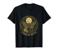 Therian Luna Moth Floral Cottagecore Aesthetic T-Shirt