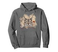 Therian Lynx Pullover Hoodie, Adult Unisex, Asphalt Grey, Medium