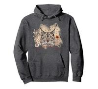 Therian Lynx Pullover Hoodie, Adult Unisex, Dark Heather Grey, X-Large