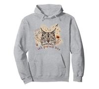 Therian Lynx Pullover Hoodie, Adult Unisex, Heather Grey, Small