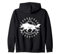 Therian Theta Delta Wolf Alpha Pack Fox Dog Furry Otherkin Zip Hoodie