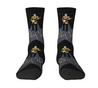 THERIGHTEN Men's and Women's Buddy Singer Holly Crew Socks Essentials Comfortable Durable Half-Cushioned Workout Breathable Casual fashionable breathable comfortable 3D printing with Seamless Toe