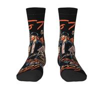 THERIGHTEN Men's and Women's T*o*t*o Rock Band Crew Socks Essentials Comfortable Durable Half-Cushioned Workout Breathable Casual fashionable breathable comfortable 3D printing with Seamless Toe