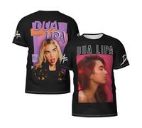 THERIGHTEN Men's Dua Singer Music Lipa T-Shirts Short Sleeve Tee Shirts Crewneck Casual Regular Print Cool Summer Fashion Top Tees, S-3XL