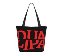 THERIGHTEN Women Dua Singer Lovers Tote Bag lightweight Shoulder Bag Large Capacity Reusable Grocery with Inner Pockets Zipper for Sport Travel Beach shopping