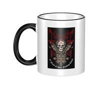 THERIGHTEN Women Men Band Ceramic Coffee Mug Funny Adult Ceramic Coffee Cup Humor Black Handle Tea Cups Personalized Design for Coworker Mom Dad 11OZ Coffe Mug