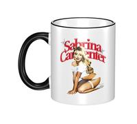 THERIGHTEN Women Men Carpenter Singer Sabrina Ceramic Coffee Mug Funny Adult Ceramic Coffee Cup Humor Black Handle Tea Cups Personalized Design for Coworker Mom Dad 11OZ Coffe Mug