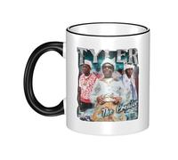 THERIGHTEN Women Men Creator Rapper Ceramic Coffee Mug Funny Adult Ceramic Coffee Cup Humor Black Handle Tea Cups Personalized Design for Coworker Mom Dad 11OZ Coffe Mug