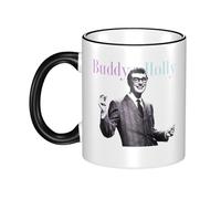 THERIGHTEN Women Men Holly Singer Buddy Ceramic Coffee Mug Funny Adult Ceramic Coffee Cup Humor Black Handle Tea Cups Personalized Design for Coworker Mom Dad 11OZ Coffe Mug