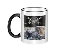 THERIGHTEN Women Men May*h*e*m Band Ceramic Coffee Mug Funny Adult Ceramic Coffee Cup Humor Black Handle Tea Cups Personalized Design for Coworker Mom Dad 11OZ Coffe Mug