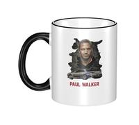 THERIGHTEN Women Men Walker Fast Paul See You Again Ceramic Coffee Mug Funny Adult Ceramic Coffee Cup Humor Black Handle Tea Cups Personalized Design for Coworker Mom Dad 11OZ Coffe Mug