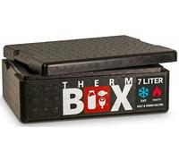 THERM BOX 7B Polystyrene Box 7 Litres Inside 33.5 x 23.5 x 9 cm Wall Thickness 3 cm Thermal Box Insulated Box Cool Box Warming Box Meal Prep Reusable