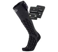 Therm-Ic - Powersock Set Heat Fusion Uni + S-Pack 700 Black Grey - 42-44 - Ski socks
