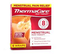ThermaCare Portable Menstrual Heating Pad, Period Paid Relief Heat Patches for Cramps (6 Count)