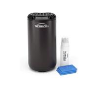 Thermacell Halo Mini Mosquito & Midge Protector, For Outdoors Activities, 20 m² Protection Zone, Scent & DEET-free, Includes 12-Hour Fuel Cartridge + 3 Mats, Graphite, Black