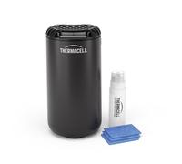 Thermacell Halo Mini Mosquito & Midge Protector, For Outdoors Activities, 20 m² Protection Zone, Scent & DEET-free, Includes 12-Hour Fuel Cartridge + 3 Mats, Graphite, Black