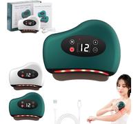Thermaedge Foot Scraper, 2026 New Foot Scraper Tool, Electric Fascia Knife with Heating & 12 Vibration, Rechargeable Handheld Electric Scrapers Device for Feet Legs Arms Back and Face(White)