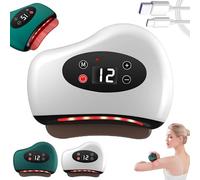 Thermaedge Foot Scraper,3 in 1 Heated Scraper Massage Device with 12 Levels Vibration,Foot Massage Tool,Cordless Portable Facial & Body Massager for Feet,Legs,Arms,Neck,and Back (White)