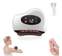 Thermaedge Foot Scraper, 3-in-1 Thermaedge Plantar Tool with 12 Vibration, Constant Temperature Electric Heated Foot Scraper - Deep Tissue Massage for Feet Arms and Back (White 1pcs)