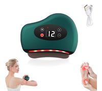 Thermaedge Foot Scraper, 3-in-1 Thermaedge Plantar Tool with 12 Vibration, Constant Temperature Electric Heated Foot Scraper - Deep Tissue Massage for Feet Arms and Back (Green 1pcs)