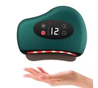 ThermaEdge Foot Scraper, Crafted Frame Plantar Fasciitis,12 Massage Levels and 12 Heat Levels, Triple Action - Red Light/Heat/Vibration, for Feet Calves Neck, Shoulders & Back (Green)