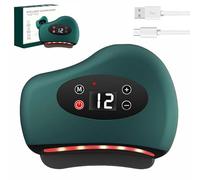Thermaedge Foot Scraper, Red Light Heated Electric Gua Sha Device, Foot Scraper for Plantar Fasciitis for Plantar Fasciitis and Deep Tissue Massage, 4-in-1 Vibration Tool for Muscle Care (Green)