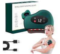 Thermaedge Foot Scraper, Thermaedge Heated Foot Scraper, Electric Fascia Knife with Heating & 12 Vibration, 4-in-1 Portable Cordless Muscle Massage Tool, Gua Sha for Feet Neck Shoulder (Green)