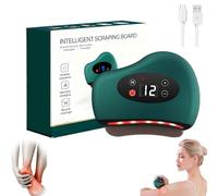 Thermaedge Foot Scraper, Thermaedge Heated Foot Scraper, with Electric Fascia Knife with Heating & 12 Vibration, Gua Sha Myofascial Release Tool for Deep Tissue Massage (Green)