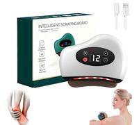 Thermaedge Foot Scraper, Thermaedge Heated Foot Scraper, with Electric Fascia Knife with Heating & 12 Vibration, Gua Sha Myofascial Release Tool for Deep Tissue Massage (White)