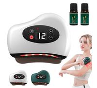 Thermaedge Foot Scraper,Thermaedge Heated Plantar Fasciitis Scraper, Red Light Heated Gua Sha Device for Plantar Fasciitis and Everyday Muscle Tension (White)